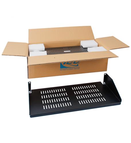 ICC - RACK SHELF- 10in SINGLE VENTED-2RMS- 2PK